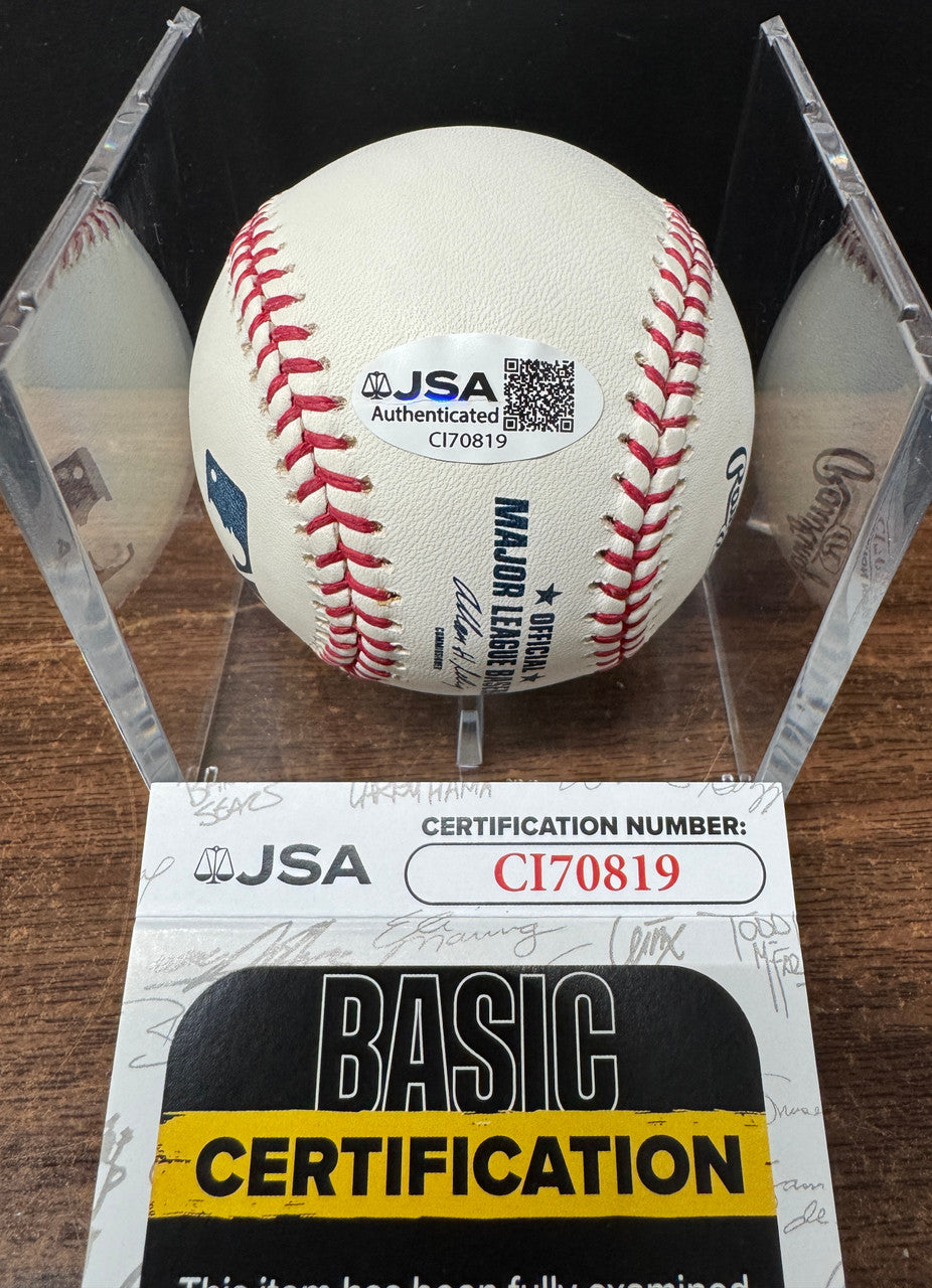 Al Kaline Signed Autographed Rawlings OML Baseball JSA *819