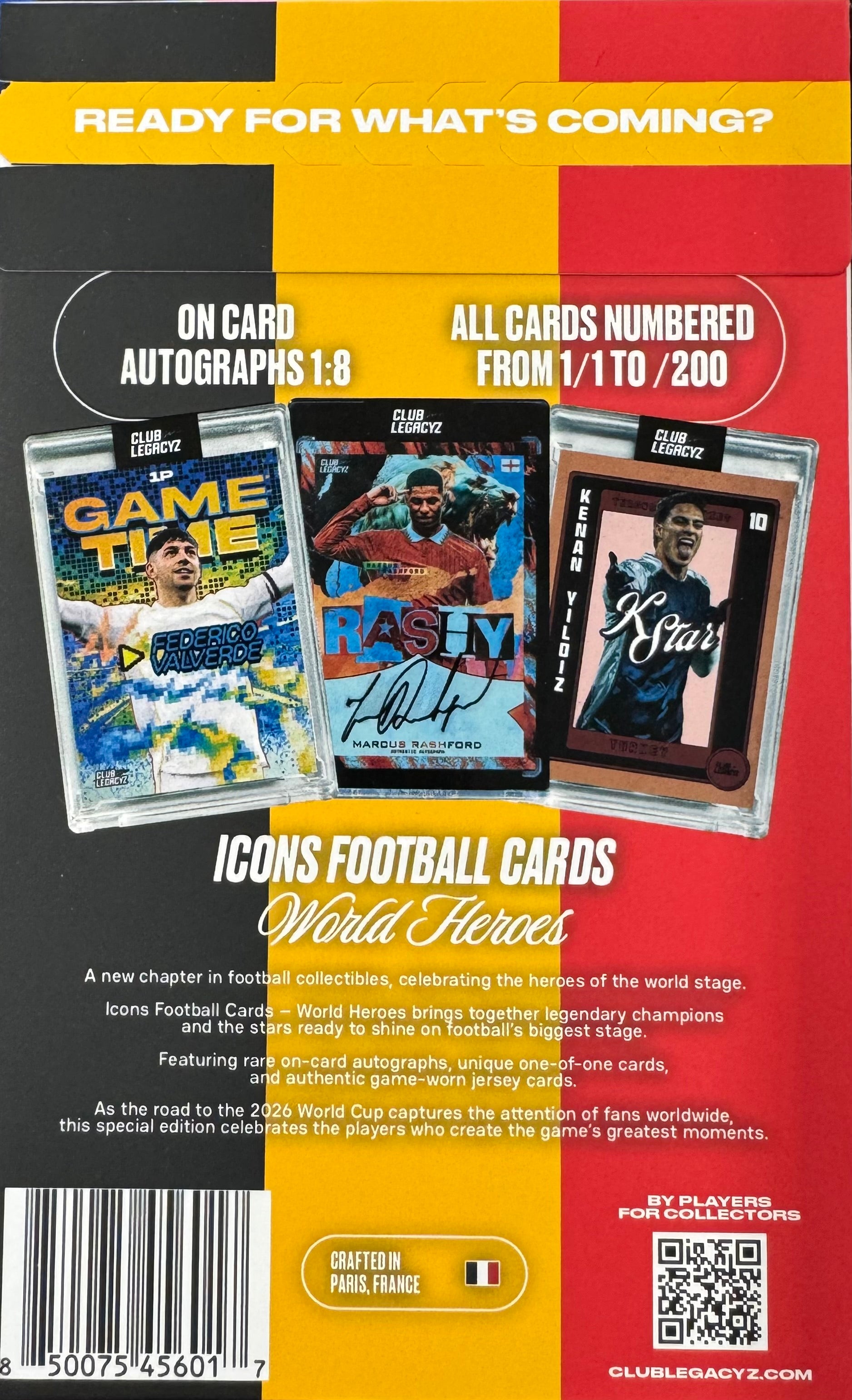2026 Club Legacyz Icons World Heroes Hobby Pack