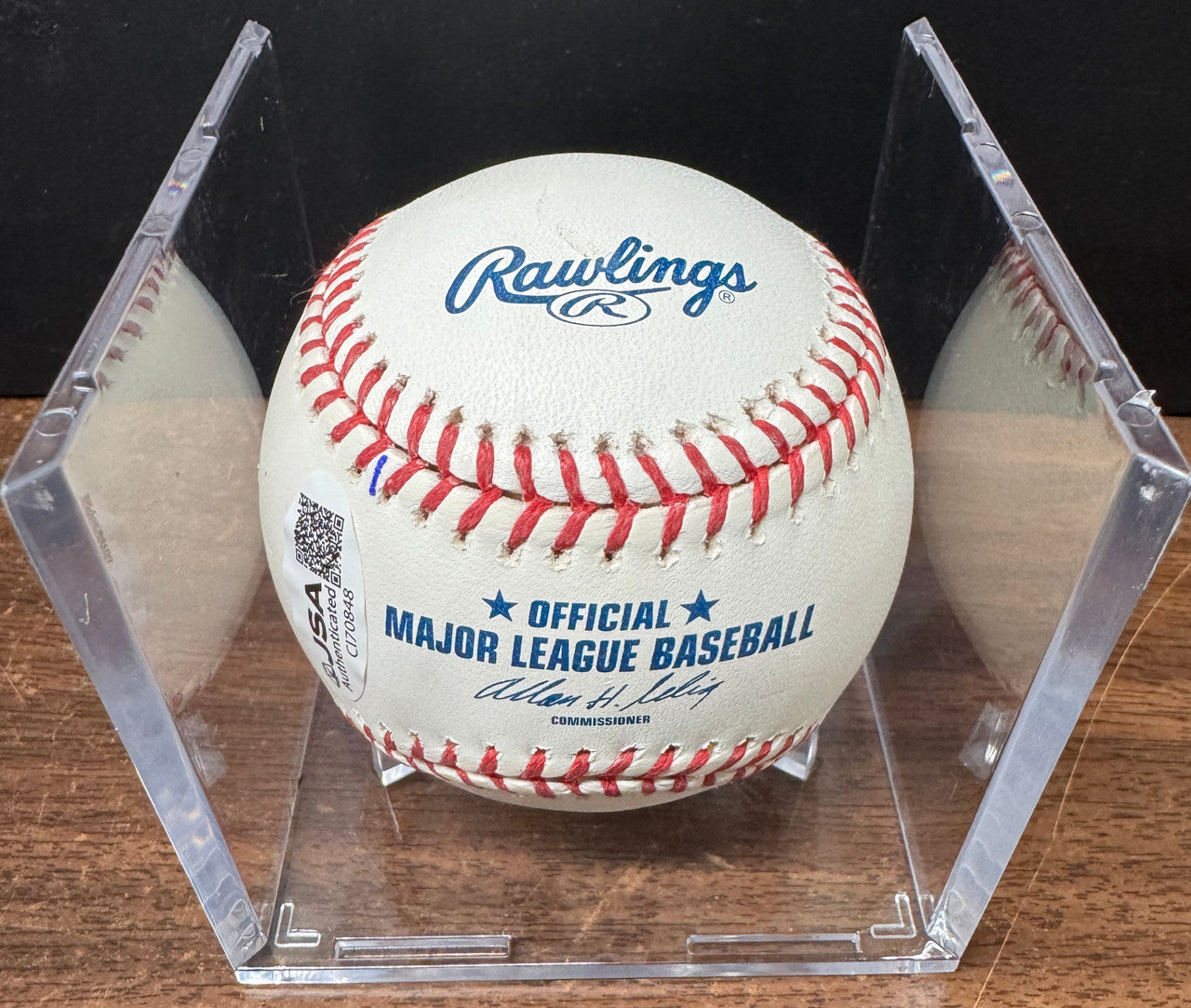 Jason Varitek Signed Autographed Rawlings OML Baseball JSA