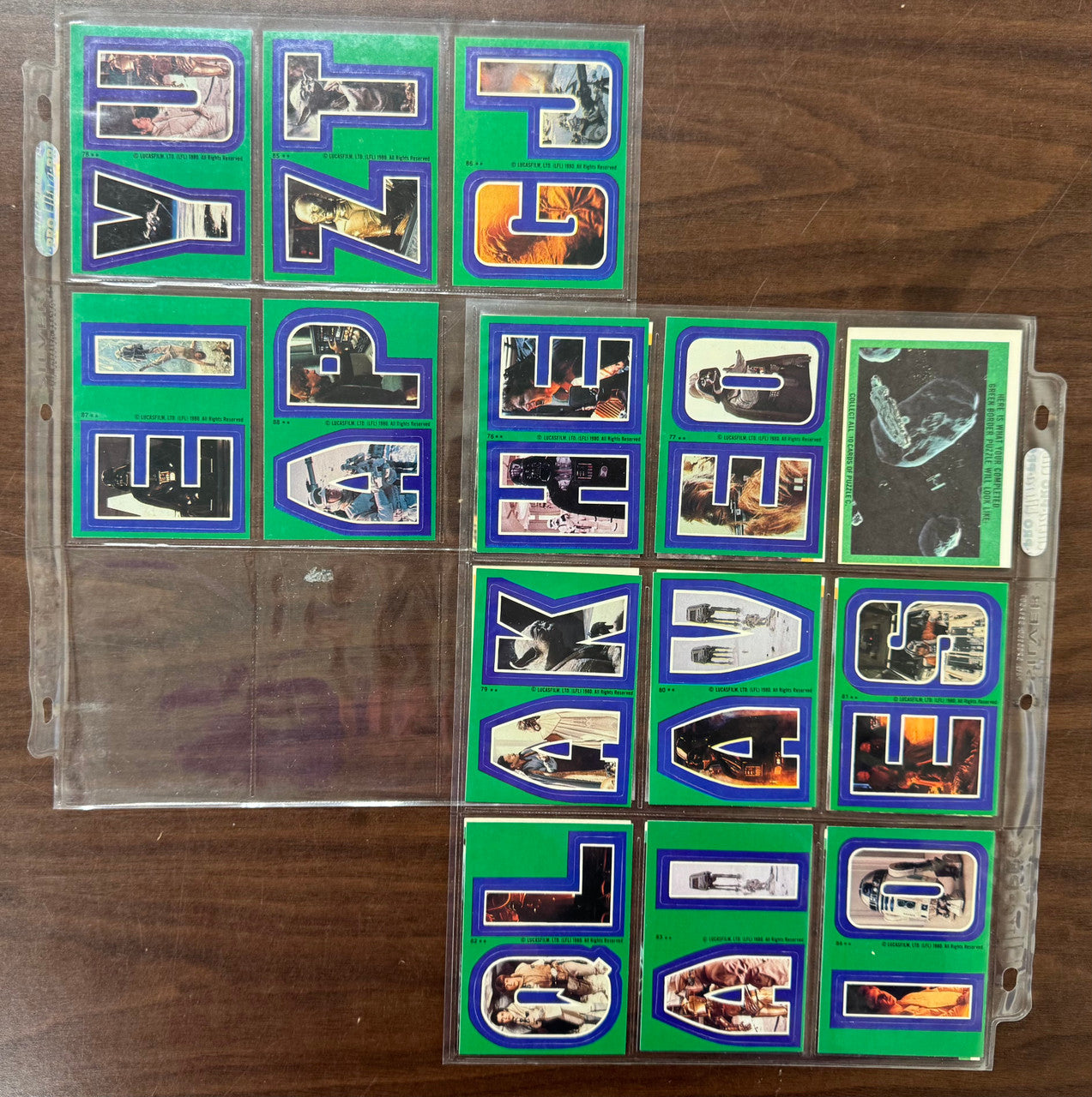 1980 Topps Empire Strikes Back Series 3 Complete Set (88) W/ Stickers (22) NM