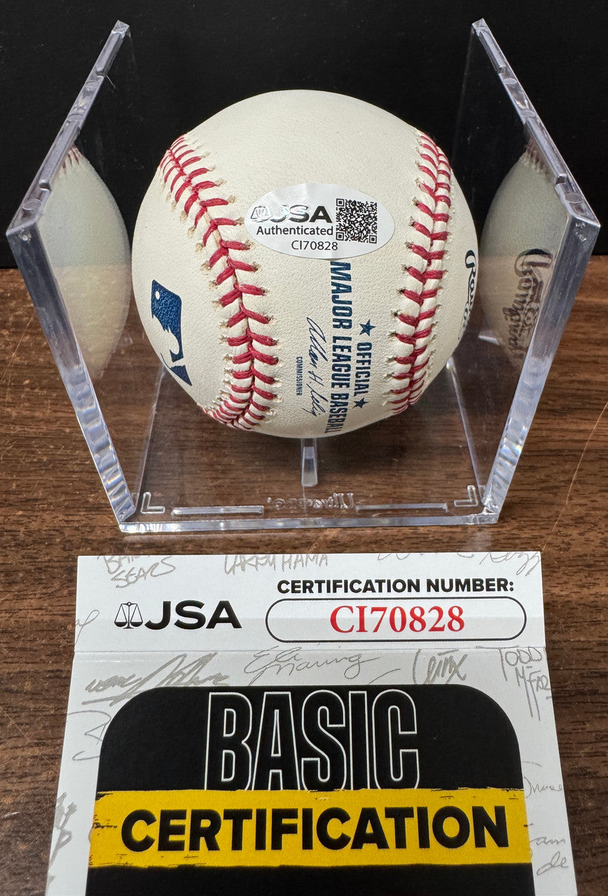 Jim Leyland Signed Autographed Rawlings OML Baseball JSA
