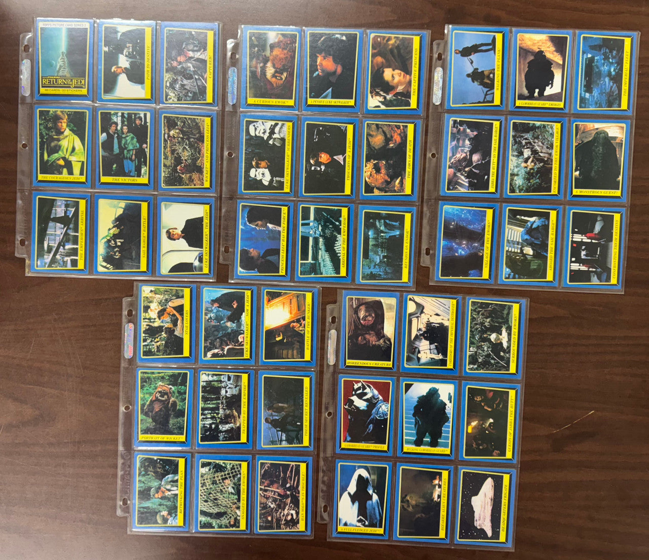 1983 Topps Return of The Jedi Series 2 Complete Set (88) W/ Stickers (22) NM