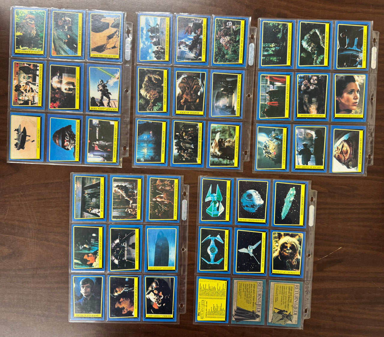 1983 Topps Return of The Jedi Series 2 Complete Set (88) W/ Stickers (22) NM