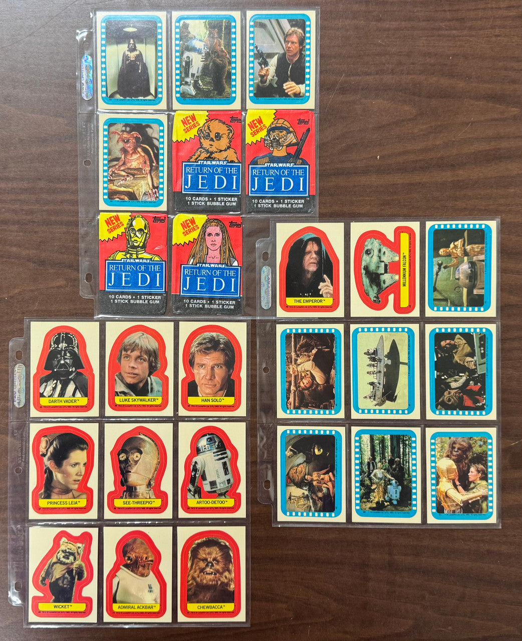 1983 Topps Return of The Jedi Series 2 Complete Set (88) W/ Stickers (22) NM
