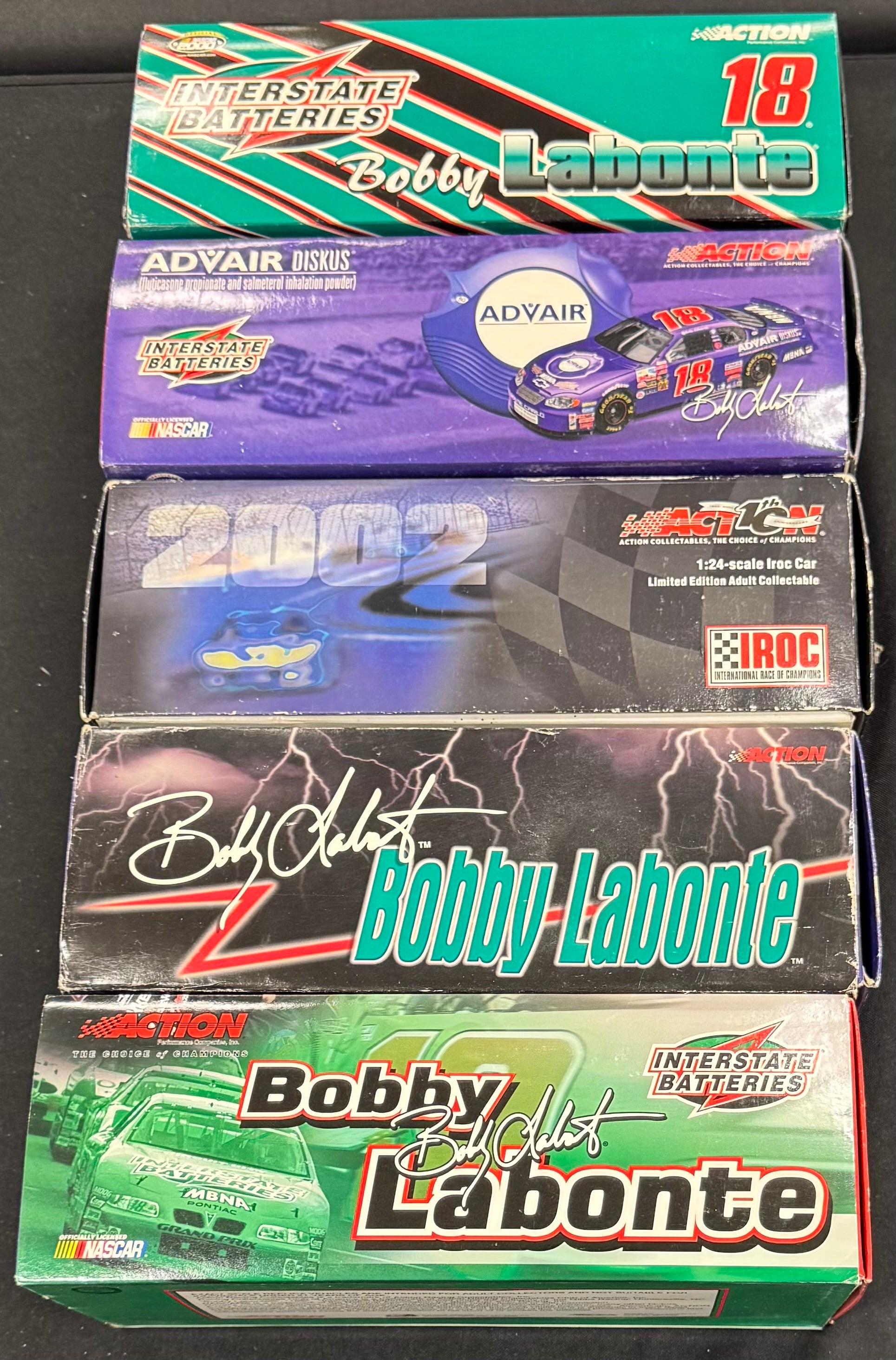 Bobby Labonte #18 Advair/Interstate Batteries Action Racing 1:24 Diecast Car Lot