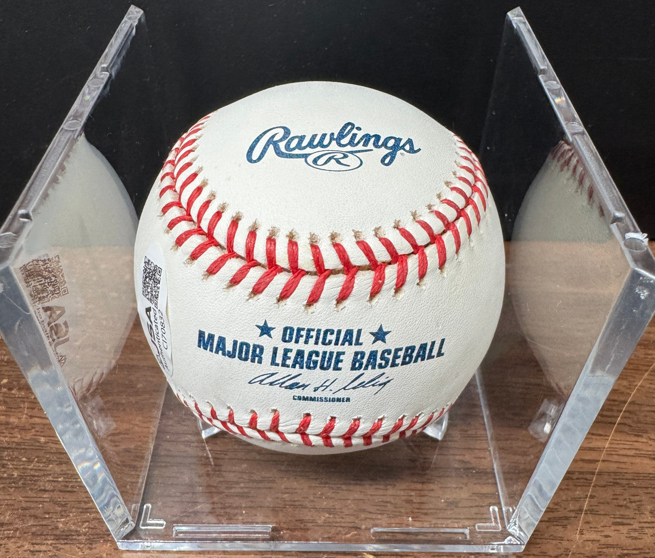 Ernie Harwell Signed Autographed Rawlings OML Basebal JSA