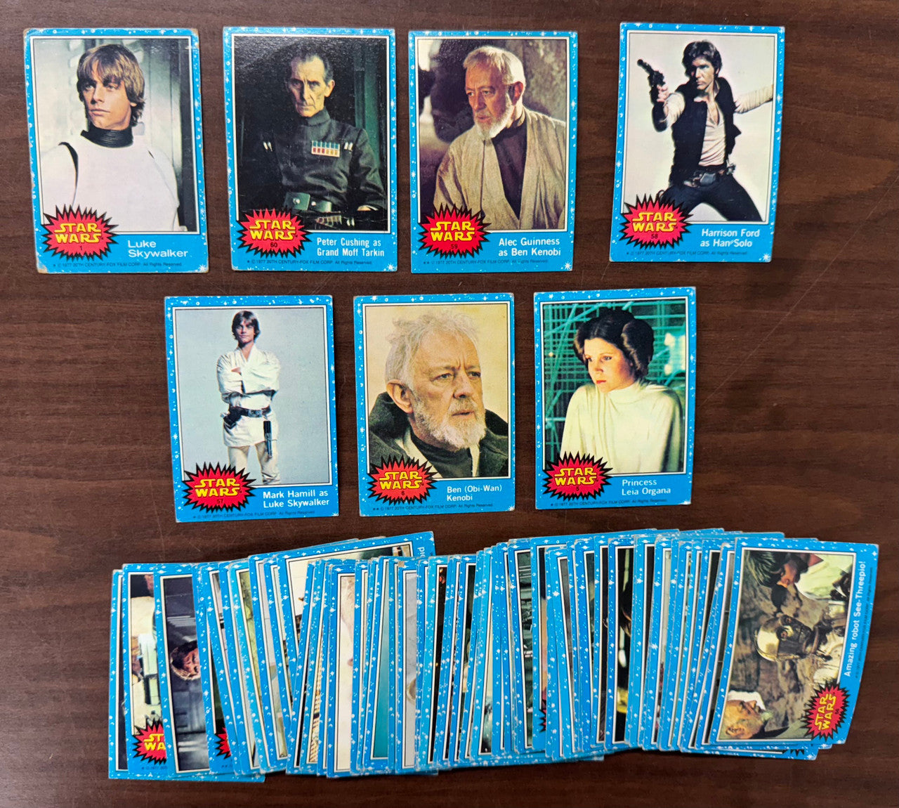 1977 Star Wars Series 1 Complete Set (66) No Stickers Poor-Good