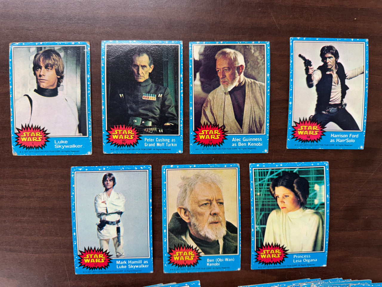 1977 Star Wars Series 1 Complete Set (66) No Stickers Poor-Good