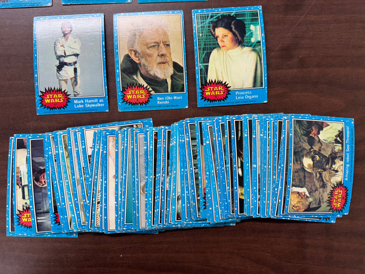 1977 Star Wars Series 1 Complete Set (66) No Stickers Poor-Good