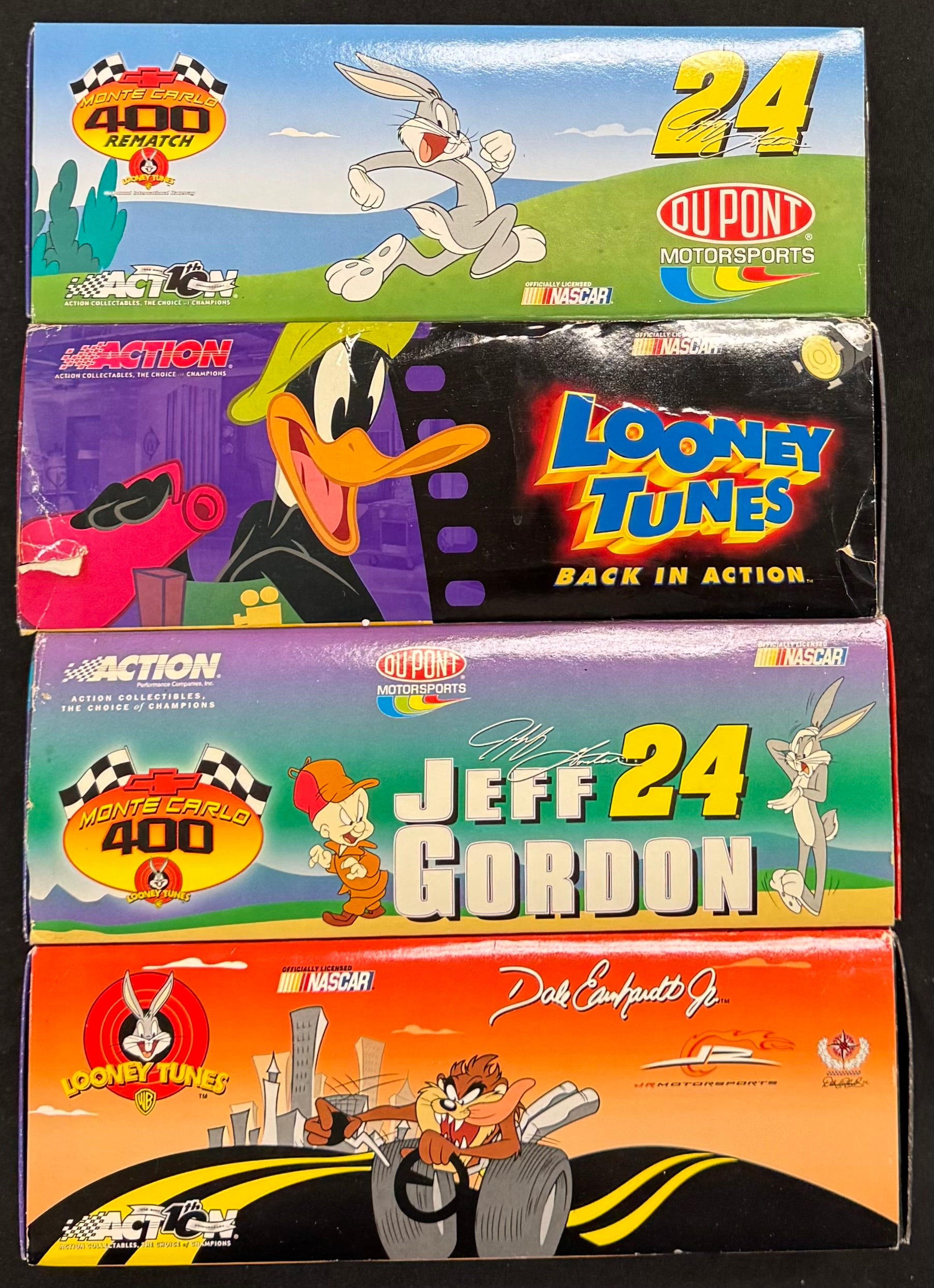 Jeff Gordon and Dale Earnhardt Jr. Looney Tunes Action Racing 1:24 Diecast Car Lot