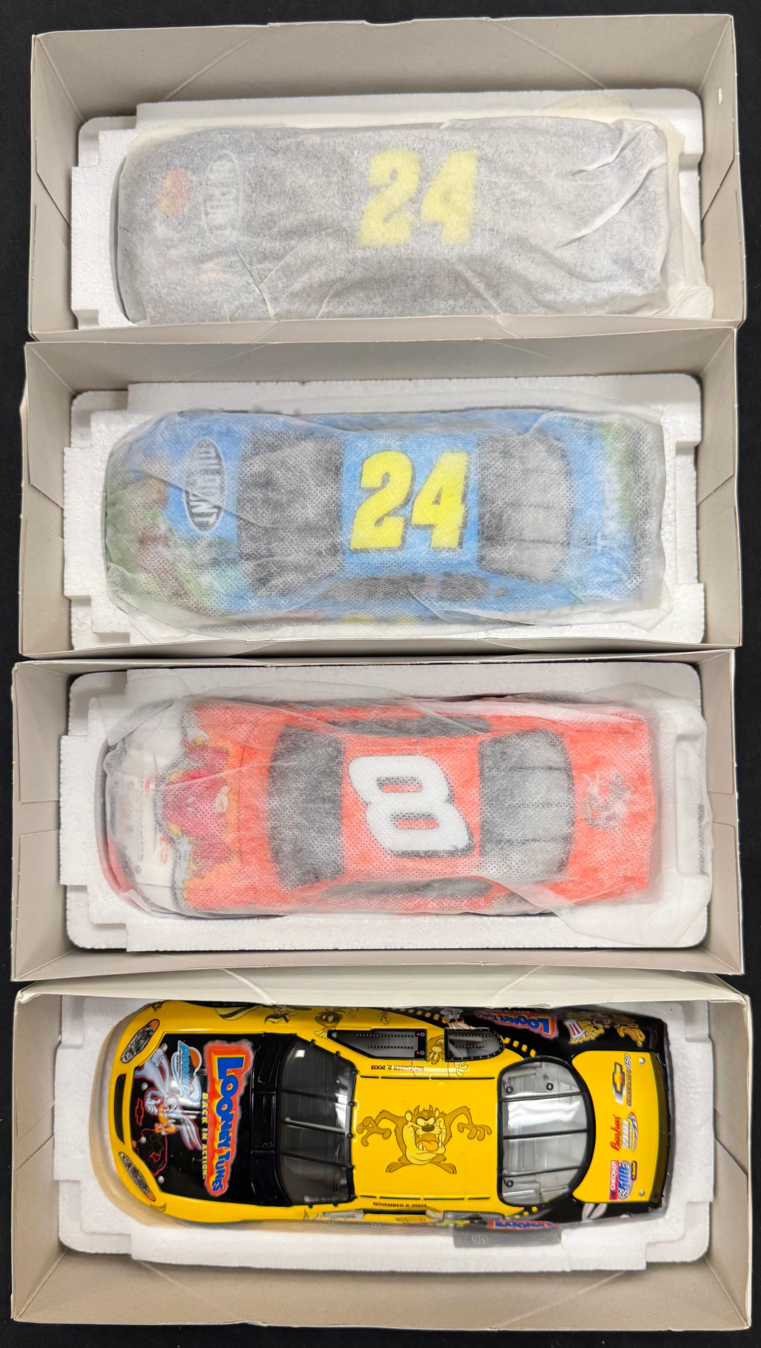 Jeff Gordon and Dale Earnhardt Jr. Looney Tunes Action Racing 1:24 Diecast Car Lot
