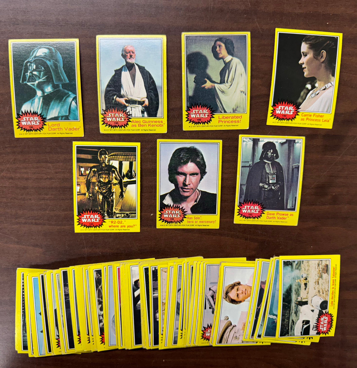1977 Topps Star Wars Series 3 Complete Set (66) No Stickers Poor-Good
