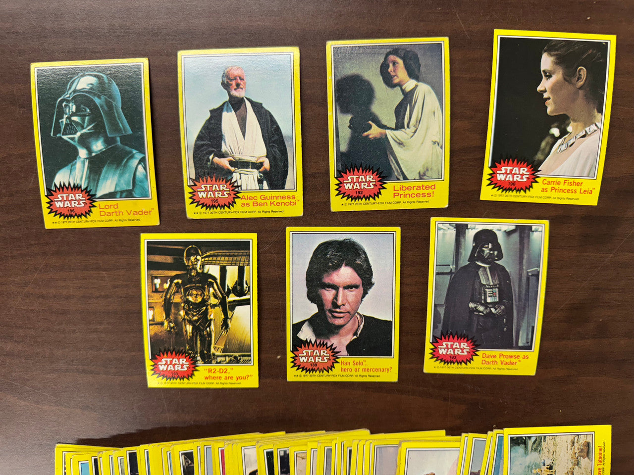 1977 Topps Star Wars Series 3 Complete Set (66) No Stickers Poor-Good