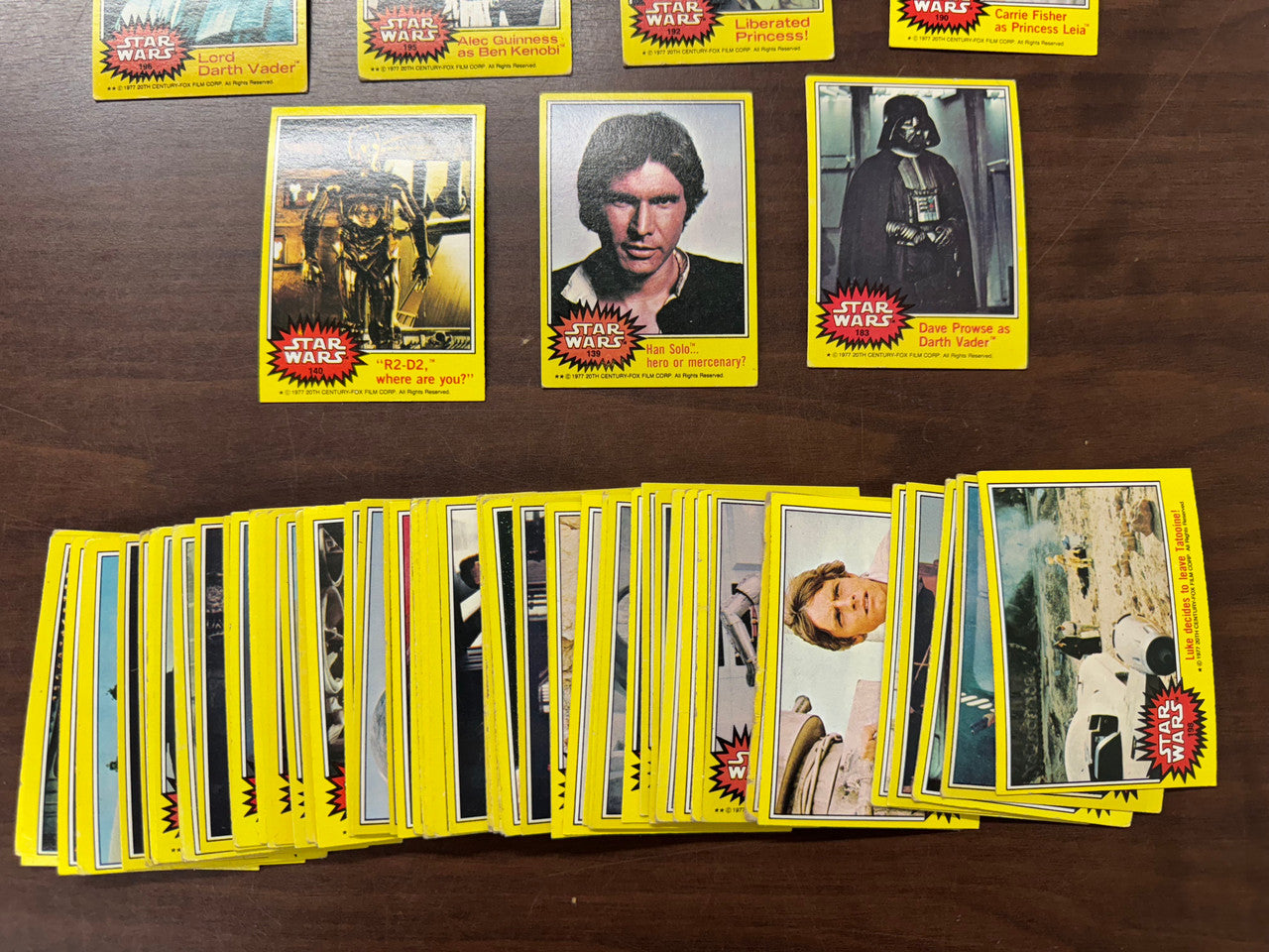1977 Topps Star Wars Series 3 Complete Set (66) No Stickers Poor-Good
