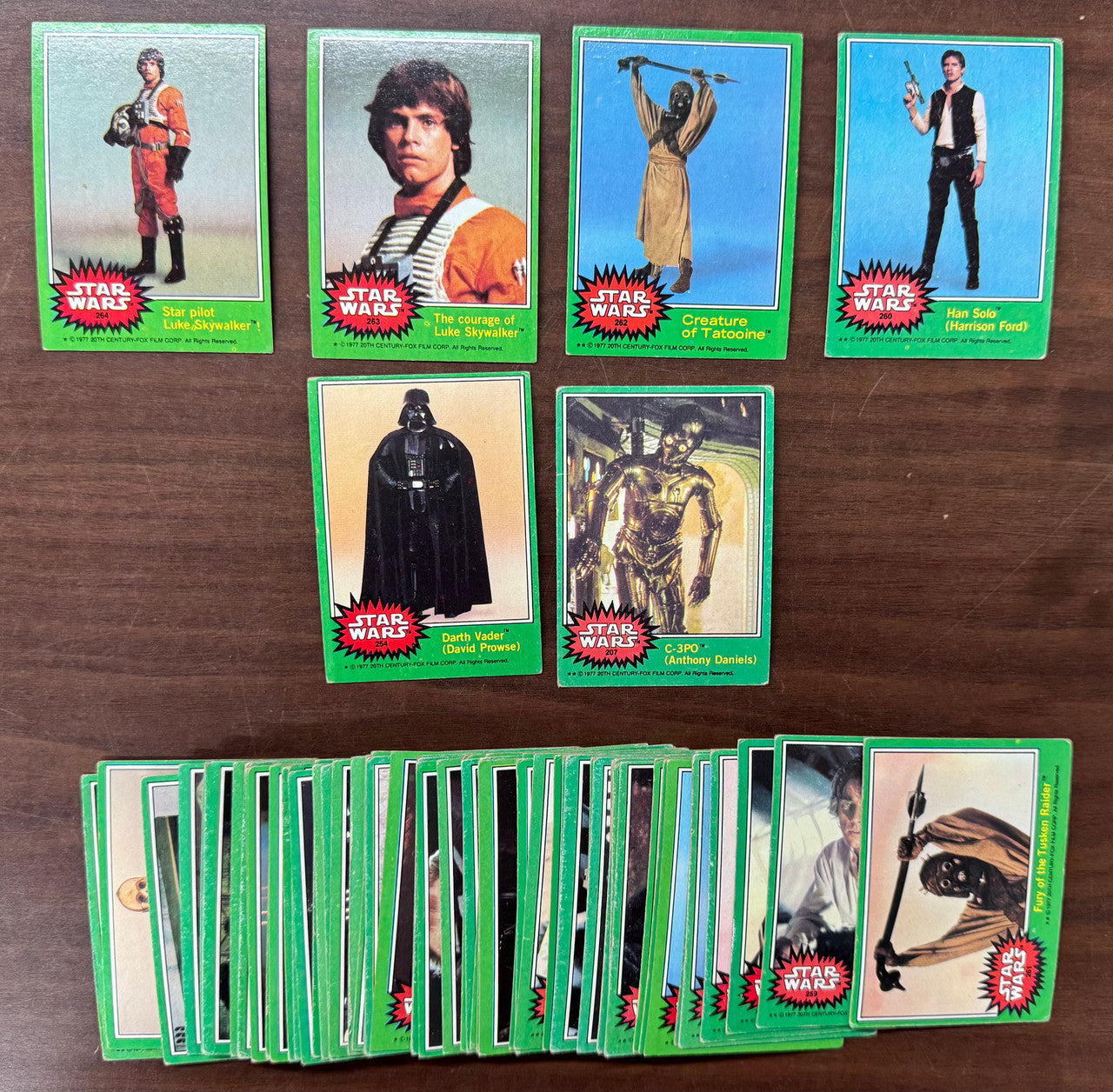 1977 Topps Star Wars Series 4 Complete Set (66) Fixed C3PO No Stickers Poor-Good