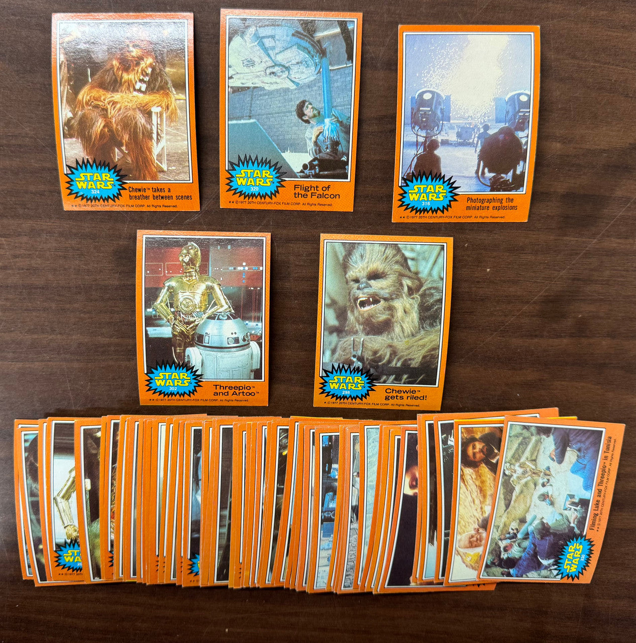1977 Topps Star Wars Series 5 Complete Set (66) No Stickers VG-EX