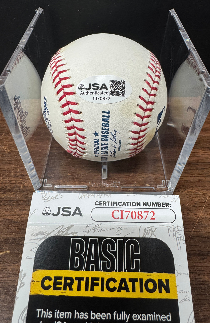 Evan Longoria Signed Autographed Rawlings OML Baseball JSA *872