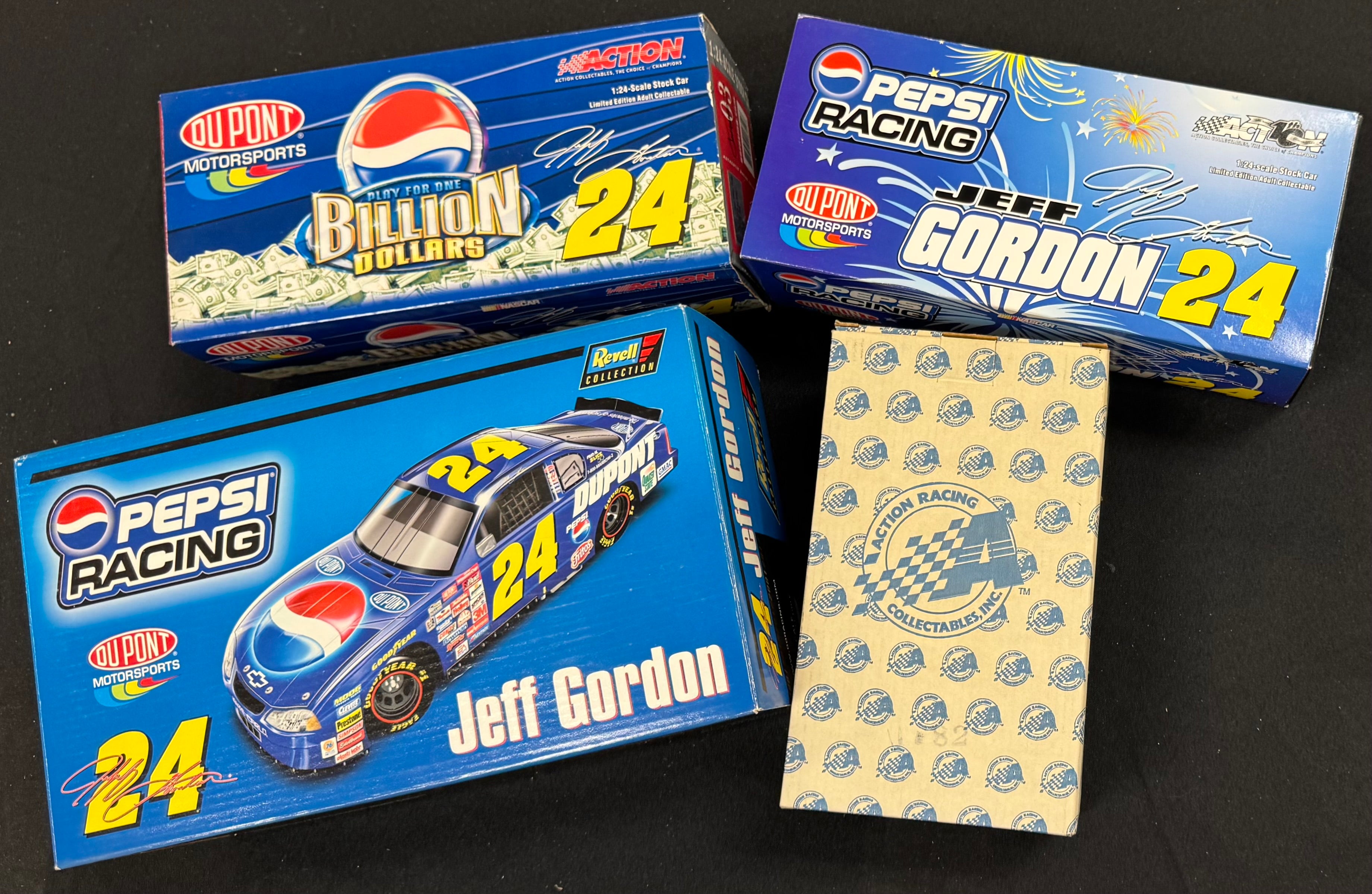 Jeff Gordon #24 Pepsi Racing Revell and Action Racing 1:24 Diecast Car Lot