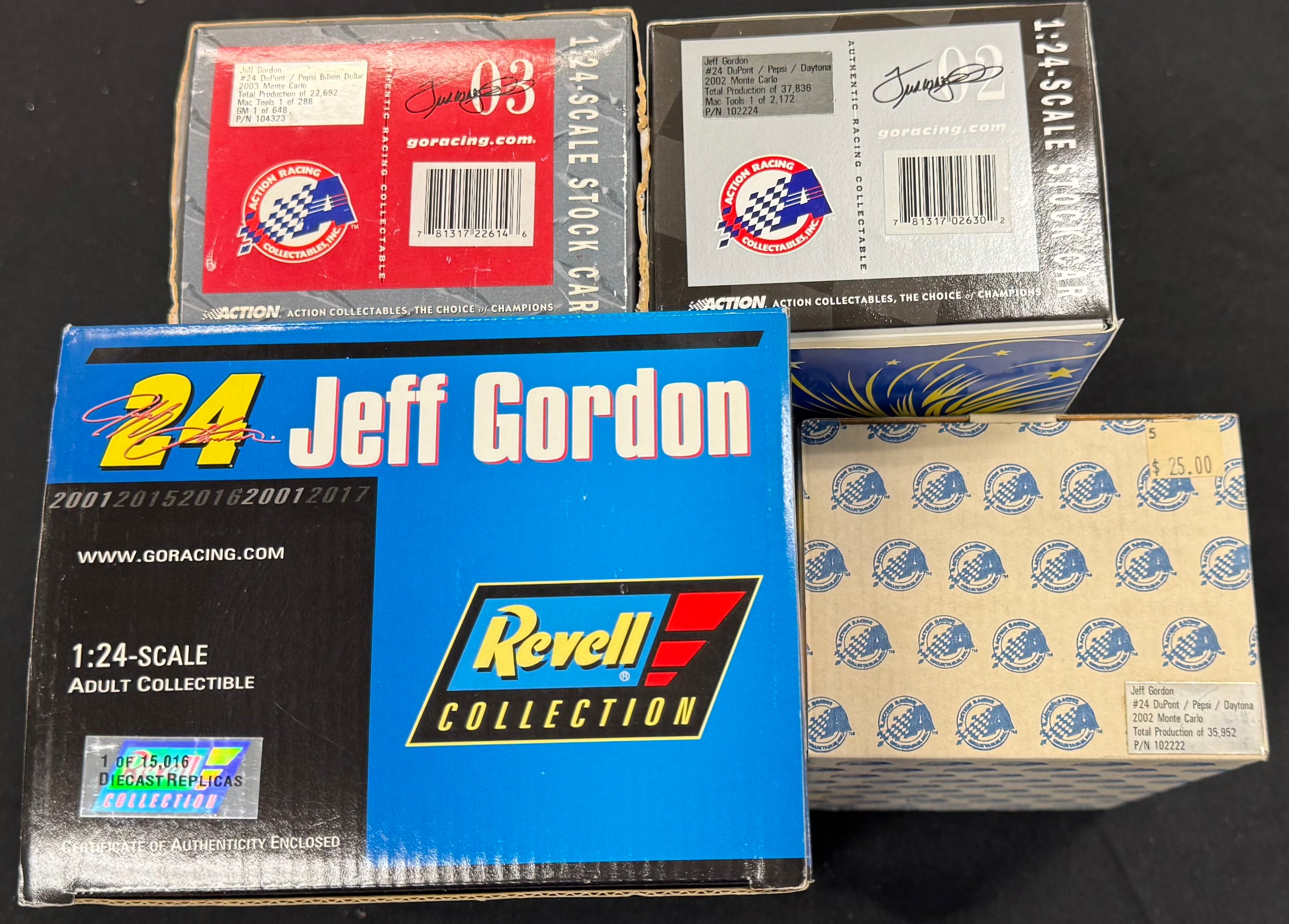 Jeff Gordon #24 Pepsi Racing Revell and Action Racing 1:24 Diecast Car Lot