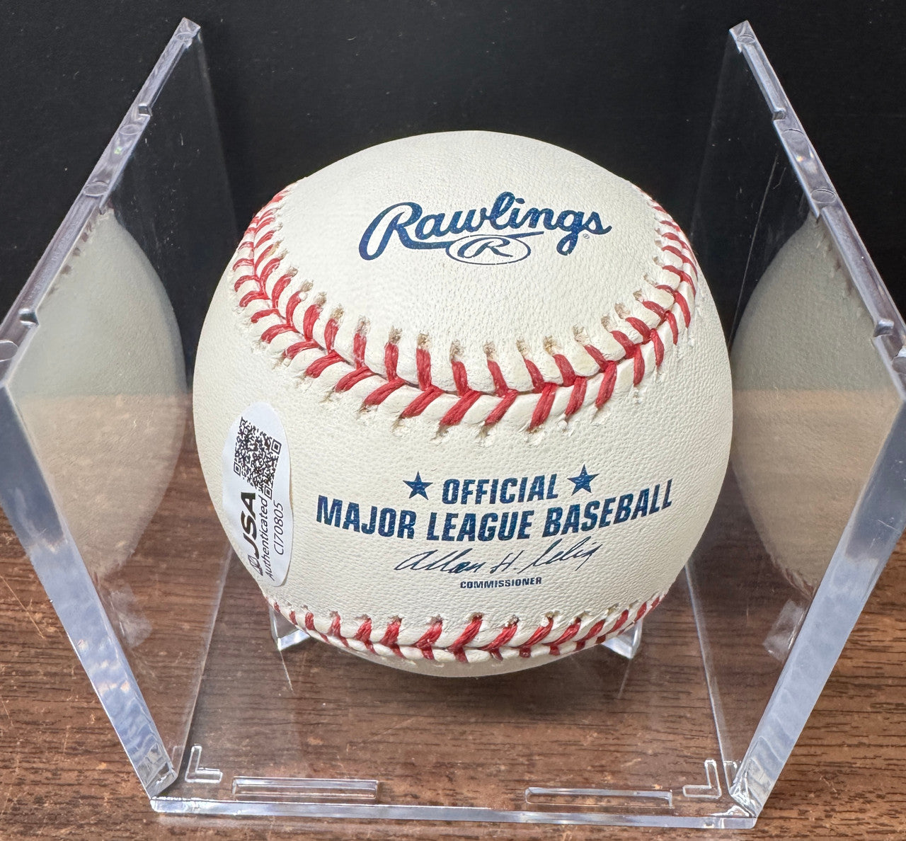 Bob Feller Signed Autographed Rawlings OML Baseball JSA *805