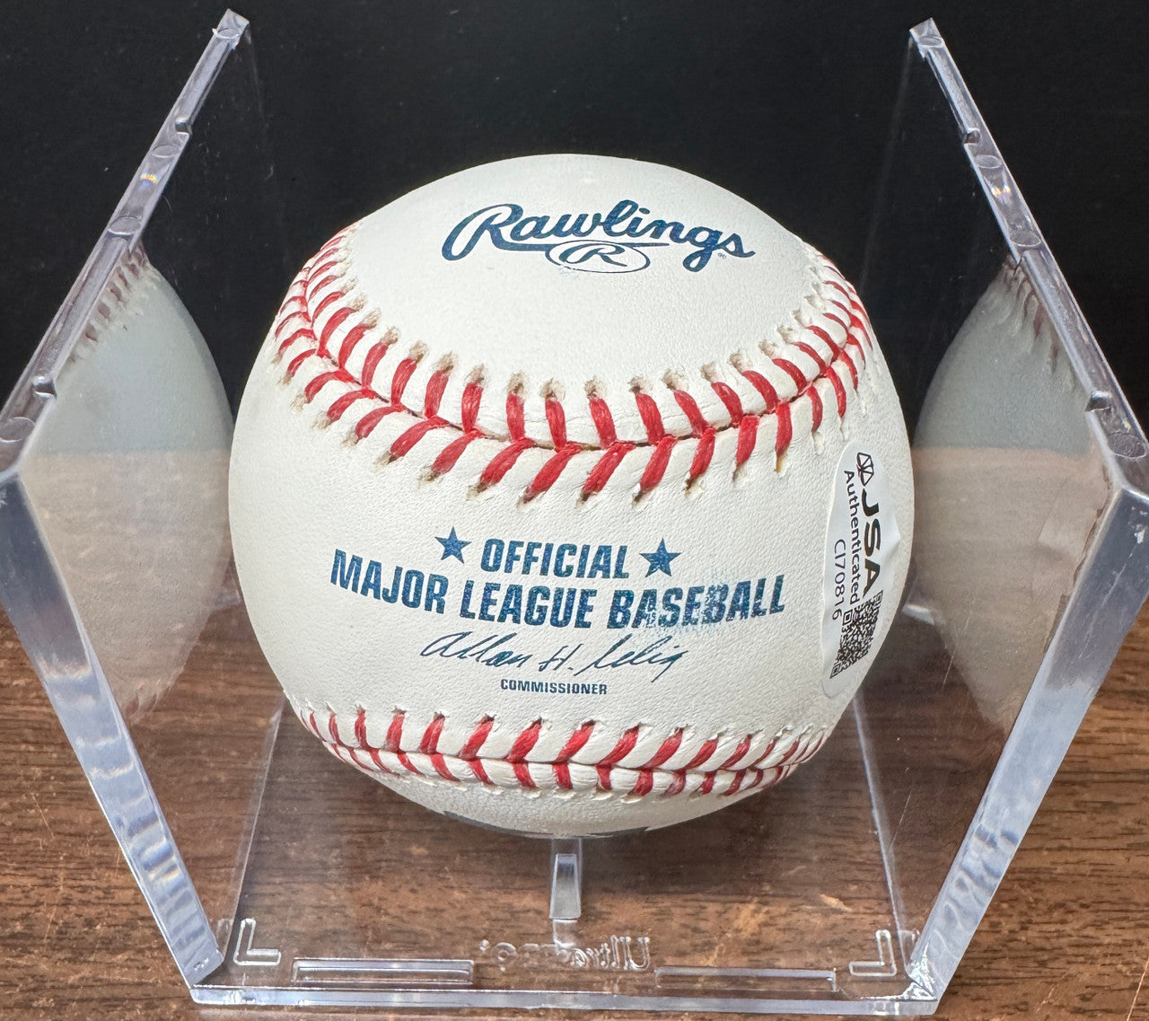 Peter Gammons Signed Autographed Rawlings OML Baseball JSA *816