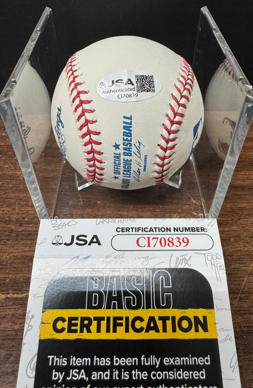 Kevin Youkilis Signed Autographed Rawlings OML Baseball JSA *839