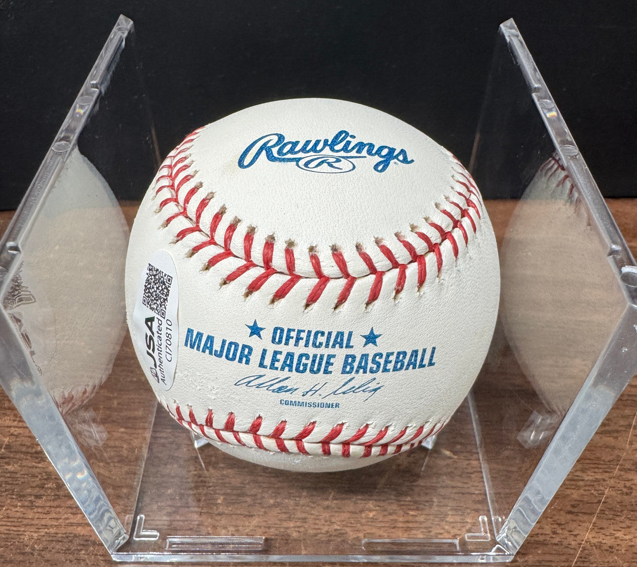 Ryne Sandberg Signed Autographed Inscribed Rawlings OML Baseball JSA *810
