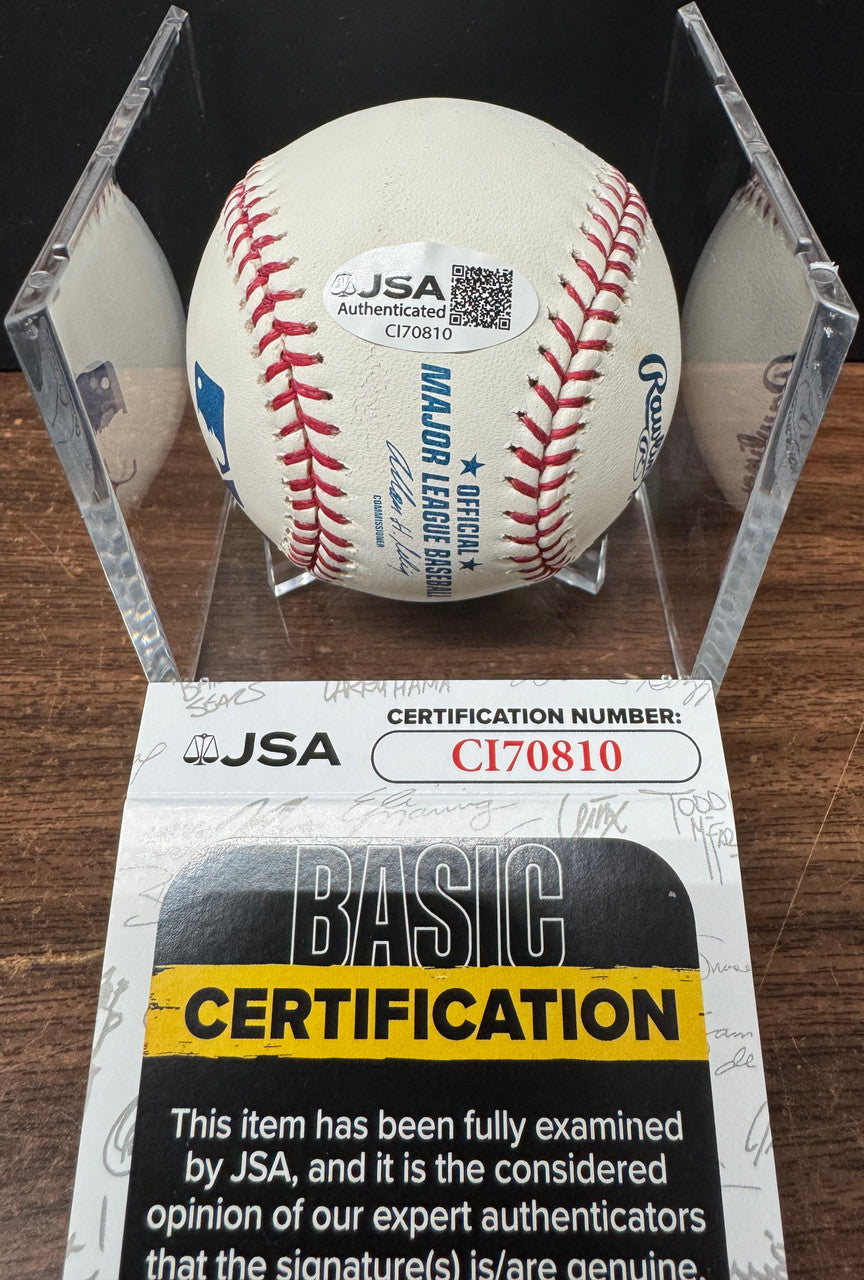Ryne Sandberg Signed Autographed Inscribed Rawlings OML Baseball JSA *810