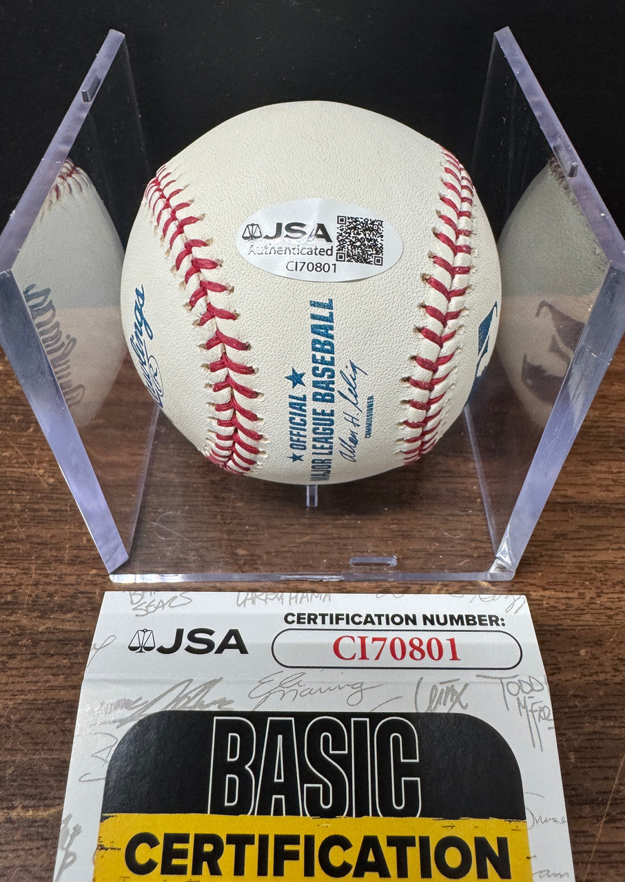 Brooks Robinson Signed Autographed Inscribed Rawlings OML Baseball JSA *801