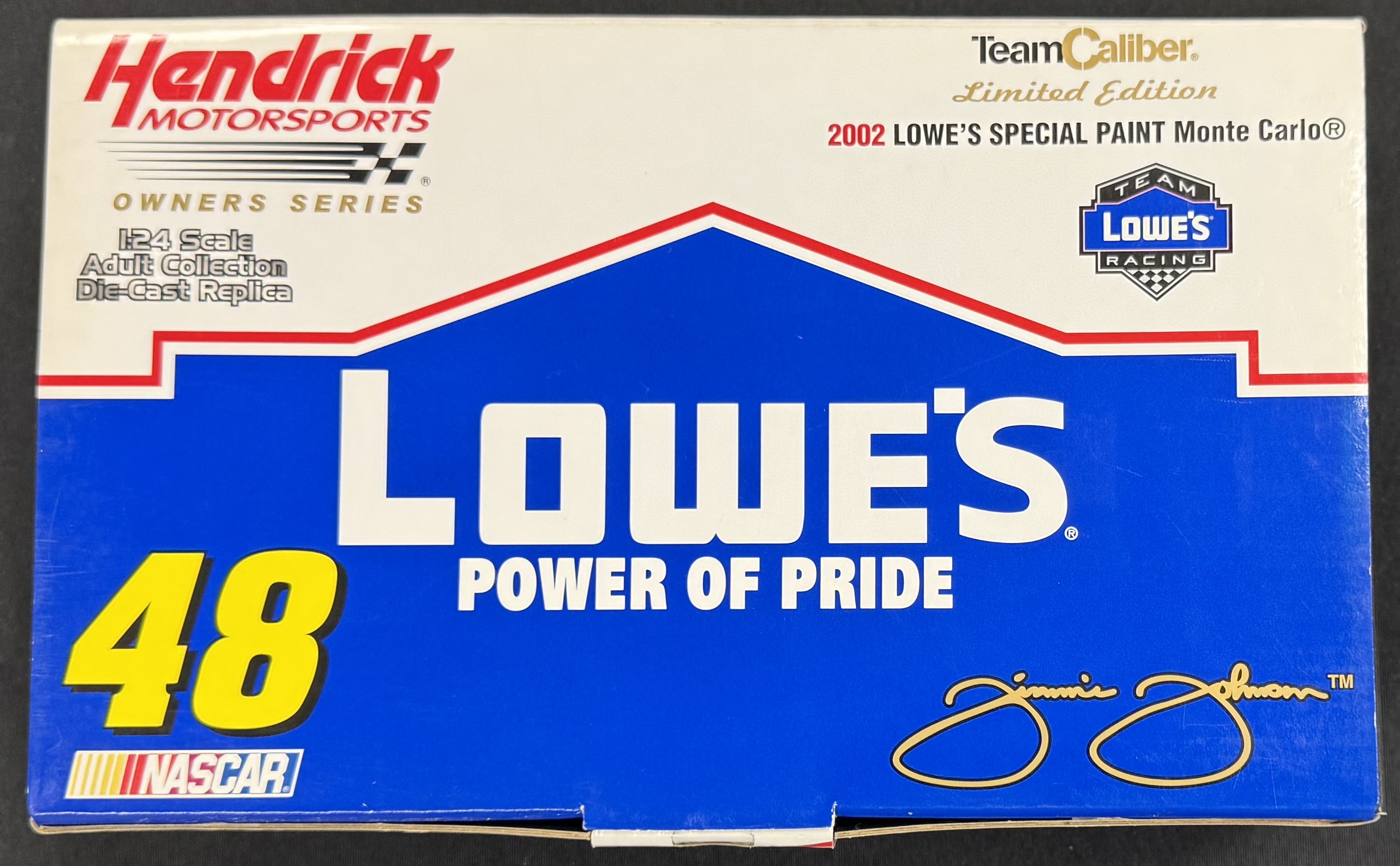 Jimmie Johnson #48 Lowes Power of Pride 2002 Team Caliber 1:24 Diecast Car /5004