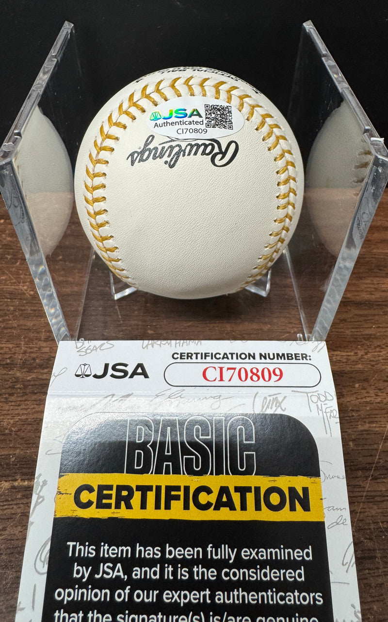 Ryne Sandberg Signed Autographed Rawlings Gold Glove Award Baseball JSA