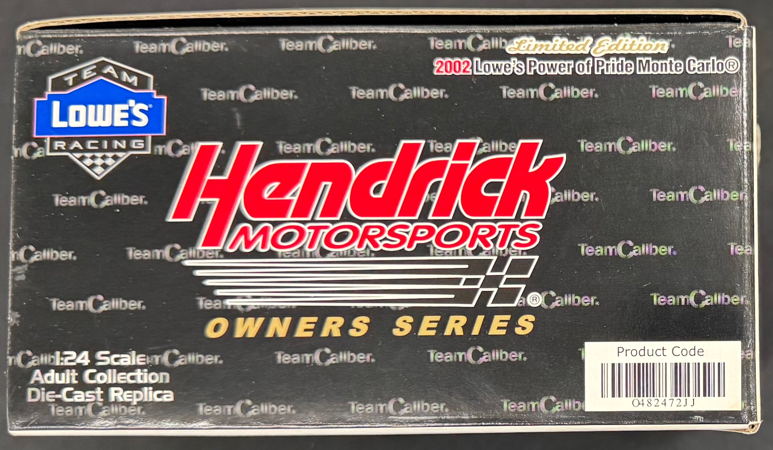 Jimmie Johnson #48 Lowes Power of Pride 2002 Team Caliber 1:24 Diecast Car /5004
