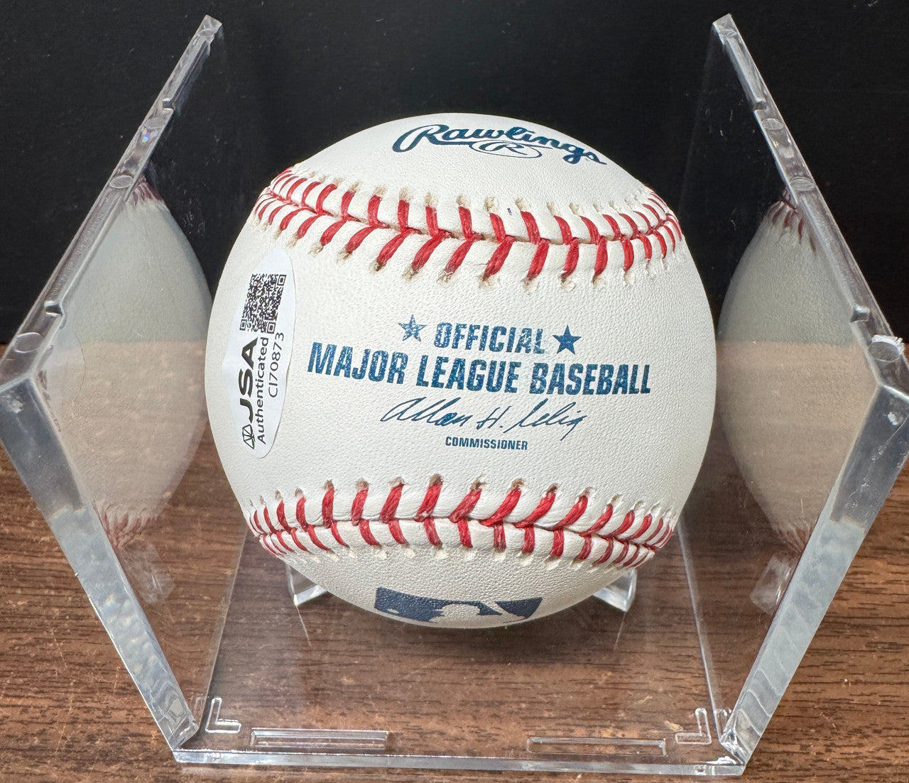 Evan Longoria Signed Autographed Rawlings OML Baseball JSA *873