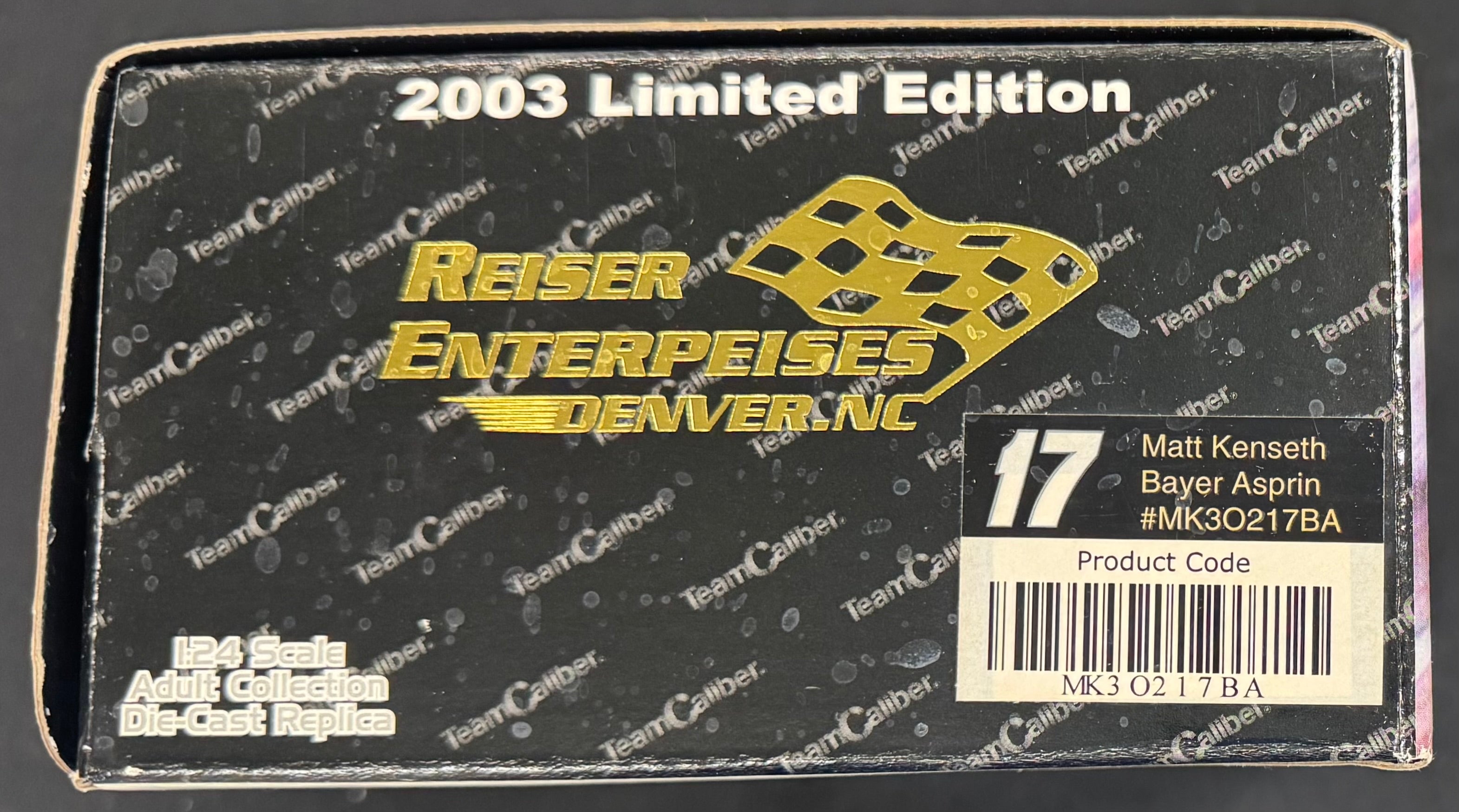 Matt Kenseth #17 Bayer Asprin 2003 Team Caliber 1:24 Diecast Car /1008