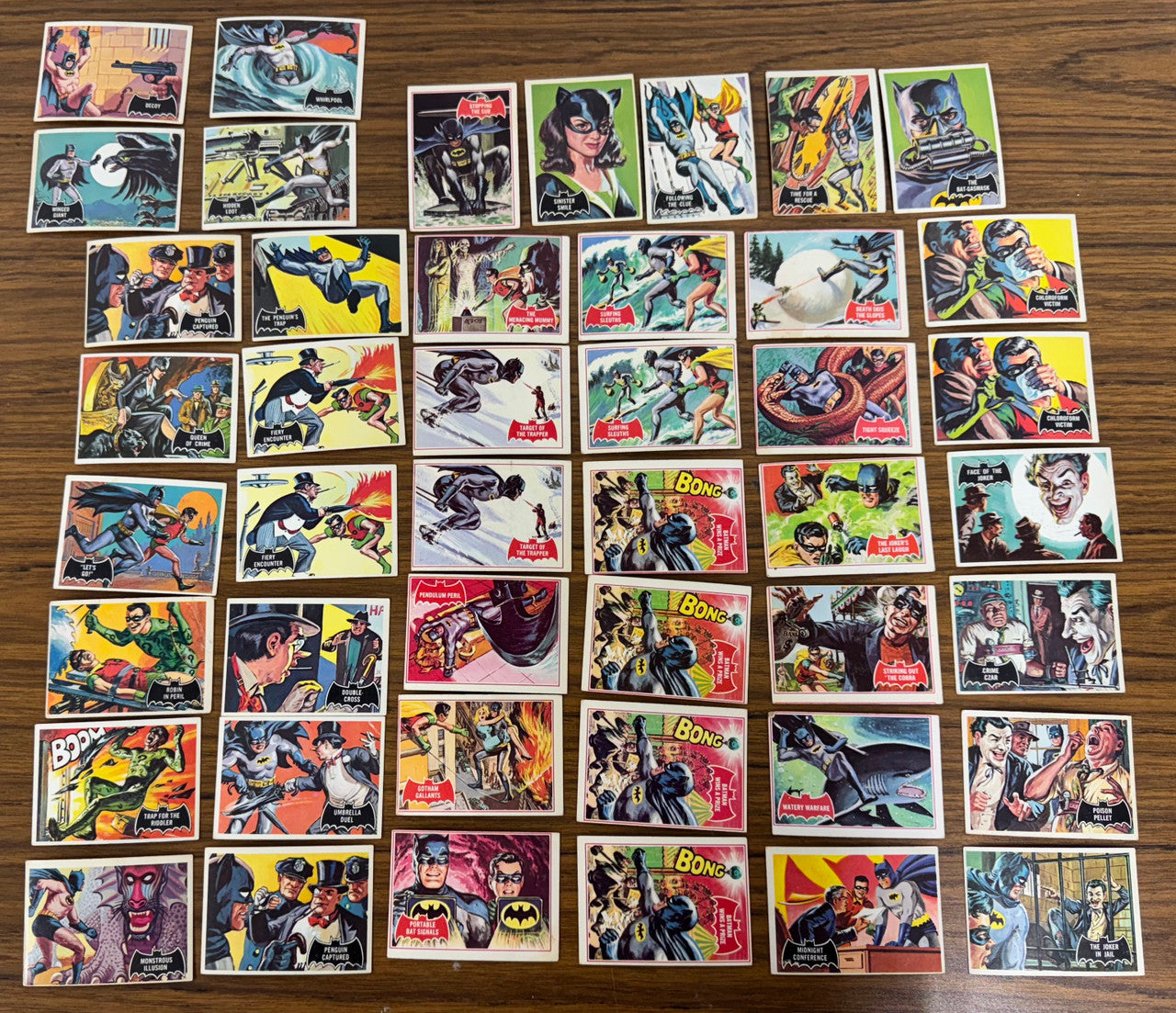 1966 National Periodical Pub. Batman Card Lot (45) Poor