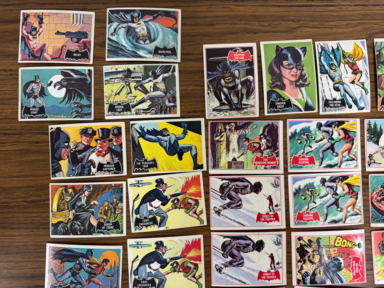 1966 National Periodical Pub. Batman Card Lot (45) Poor