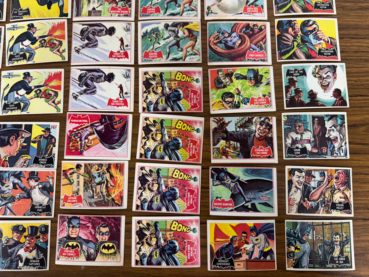 1966 National Periodical Pub. Batman Card Lot (45) Poor