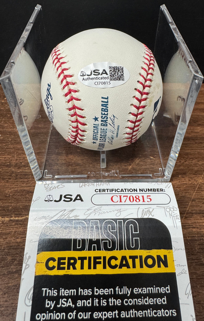 Joe Torre Signed Autographed Rawlings OML Baseball JSA *815