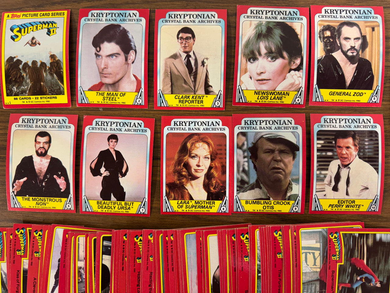 1980 Topps Superman 2 Complete Base Set (88) VG-EX