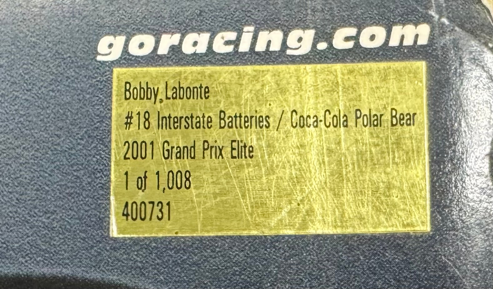 Bobby Labonte #18 Coca-Cola Polar Bear 2001 Action Racing Elite 1:24 Diecast Car