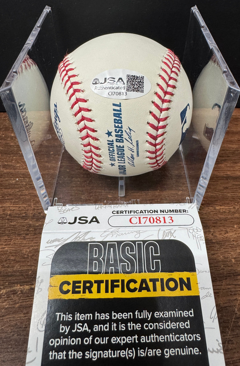 Adrian Beltre Signed Autographed Rawlings OML Baseball JSA *813