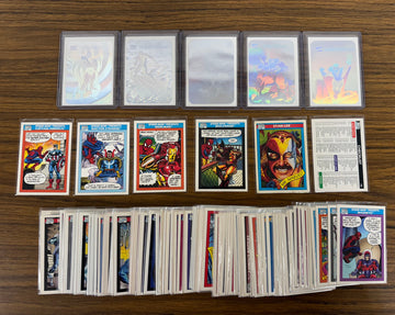 1990 Marvel Universe Series 1 Near Complete Set (160/162) W/ Holos (5) Good-VG
