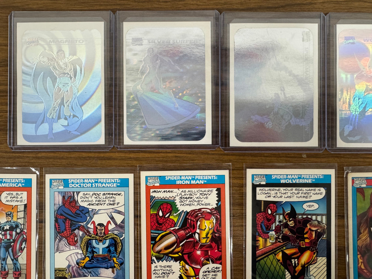 1990 Marvel Universe Series 1 Near Complete Set (160/162) W/ Holos (5) Good-VG