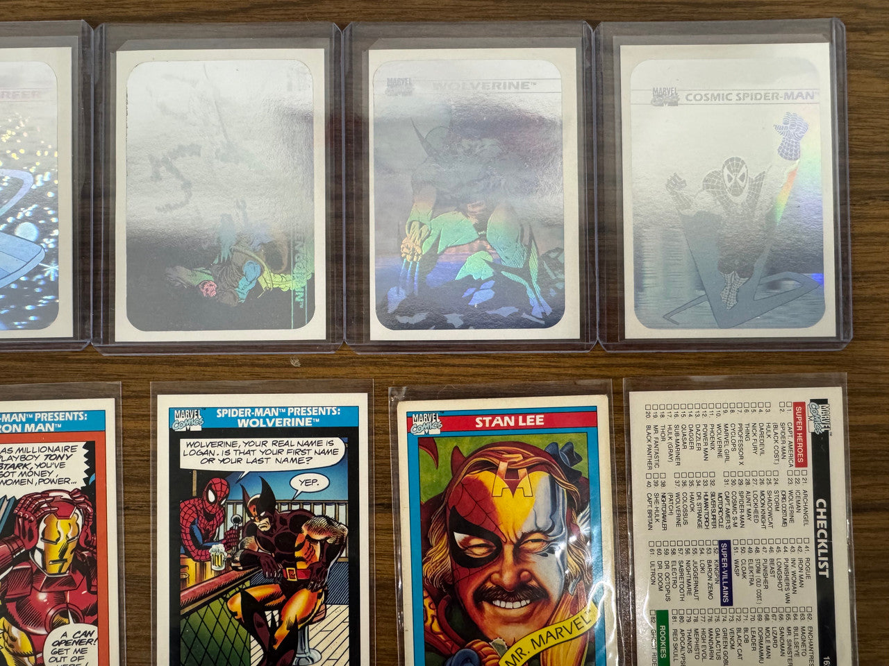 1990 Marvel Universe Series 1 Near Complete Set (160/162) W/ Holos (5) Good-VG