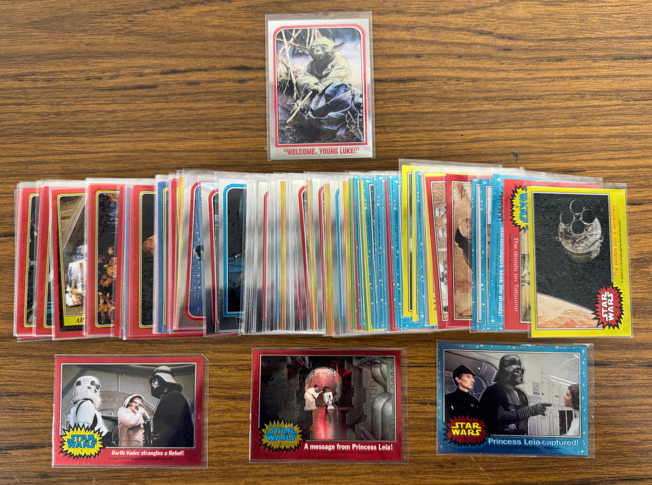 1999 Topps Chrome Star Wars Archives Complete Set (90) W/ Yoda P2 EX-NM