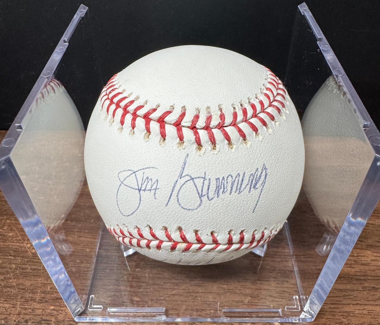 Jim Bunning Signed Autographed Inscribed Rawlings OML Baseball JSA