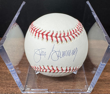 Jim Bunning Signed Autographed Inscribed Rawlings OML Baseball JSA