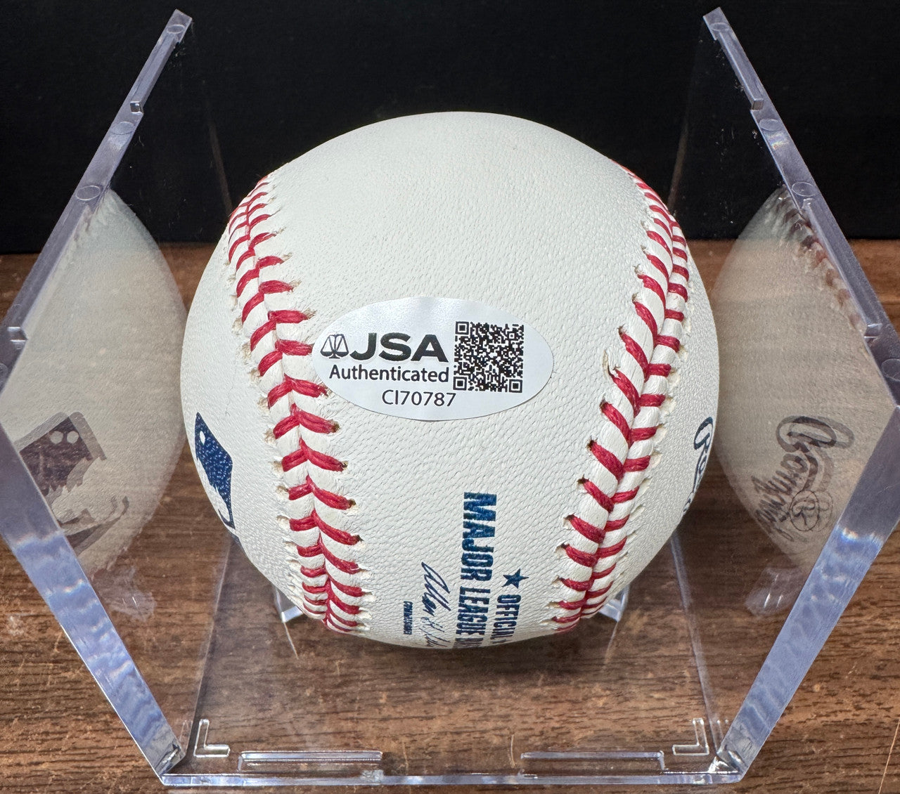 Jim Bunning Signed Autographed Inscribed Rawlings OML Baseball JSA
