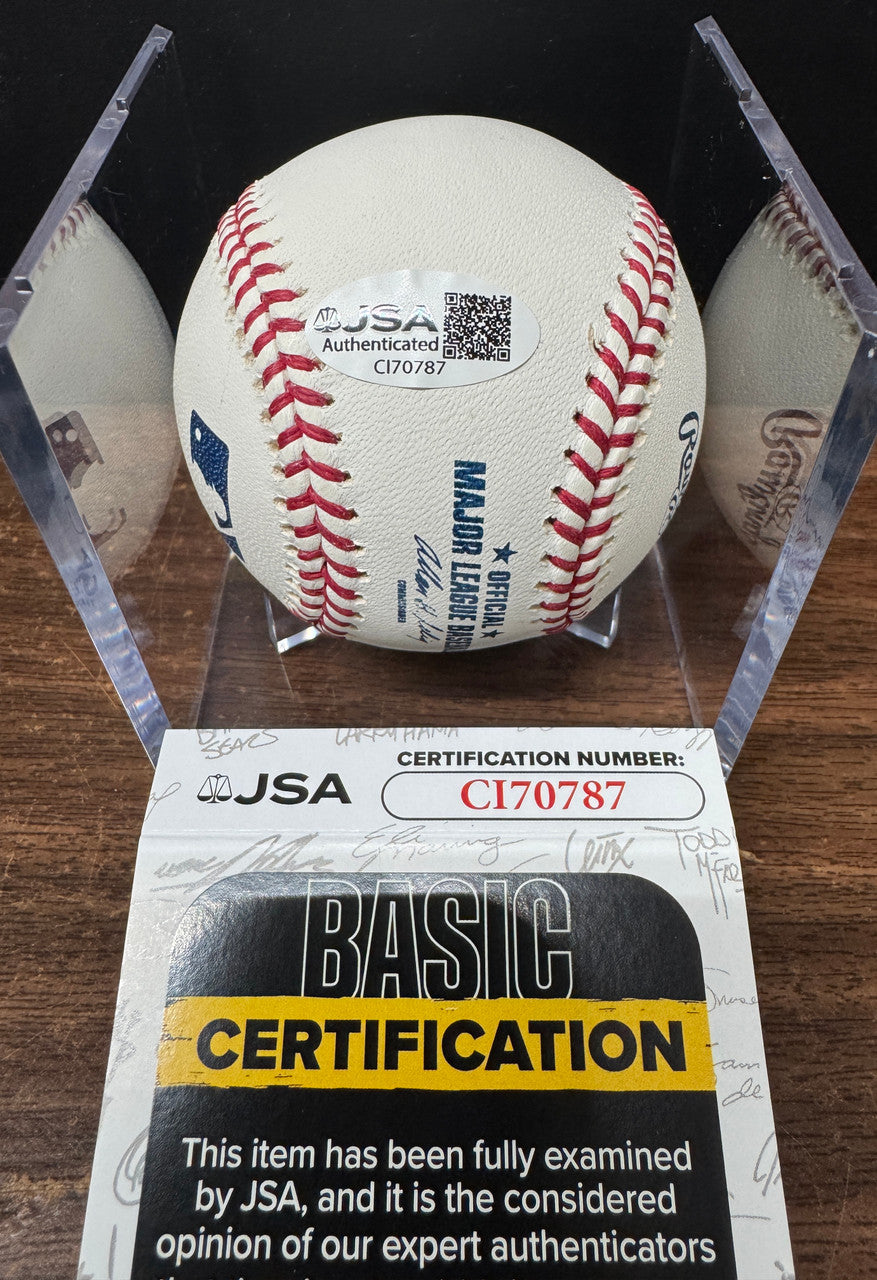 Jim Bunning Signed Autographed Inscribed Rawlings OML Baseball JSA