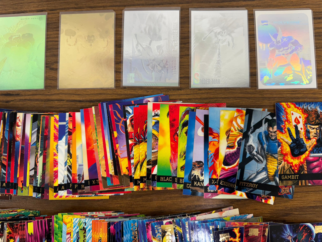 1990-94 Comic Images/Fleer Marvel Collector Card Lot Holo Foil